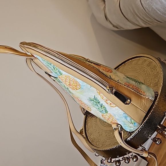 BRAHMIN Pompano Collection Iridescent Pineapple Felicity Backpack 🍍 - Picture 7 of 14